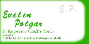 evelin polgar business card